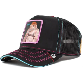 gorilla-boss-barrel-boss-the-farm-sort-og-pink-trucker-kasket-fra-goorin-bros