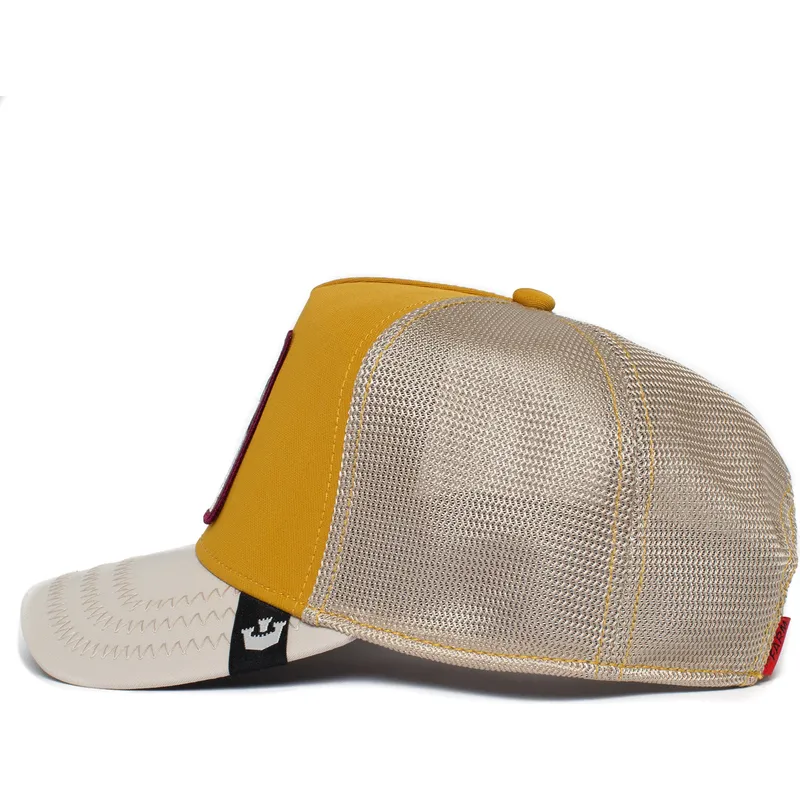 kasketter-buet-gul-snapback-the-farm-af-goorin-bros