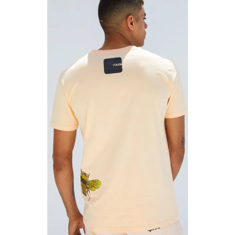 t-shirt-kort-aerme-rosa-fra-manga-corta-rosa-abeja-queen-sweet-comb-the-farm-the-farm-af-goorin-bros