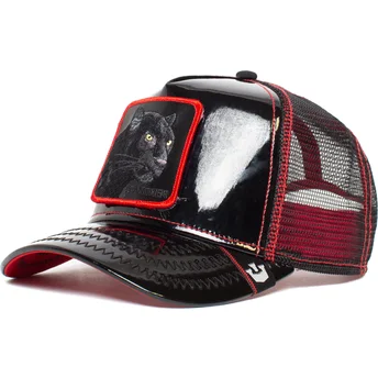 gorra-trucker-sort-panter-black-panther-power-forever-patent-leather-the-farm-fra-goorin-bros