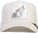 gorra-trucker-hvid-ulv-lone-wolf-big-white-patent-leather-the-farm-fra-goorin-bros