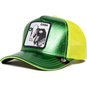 goorin-bros-the-farm-cash-shine-metallic-gron-og-gul-trucker-kasket-med-ko-motiv