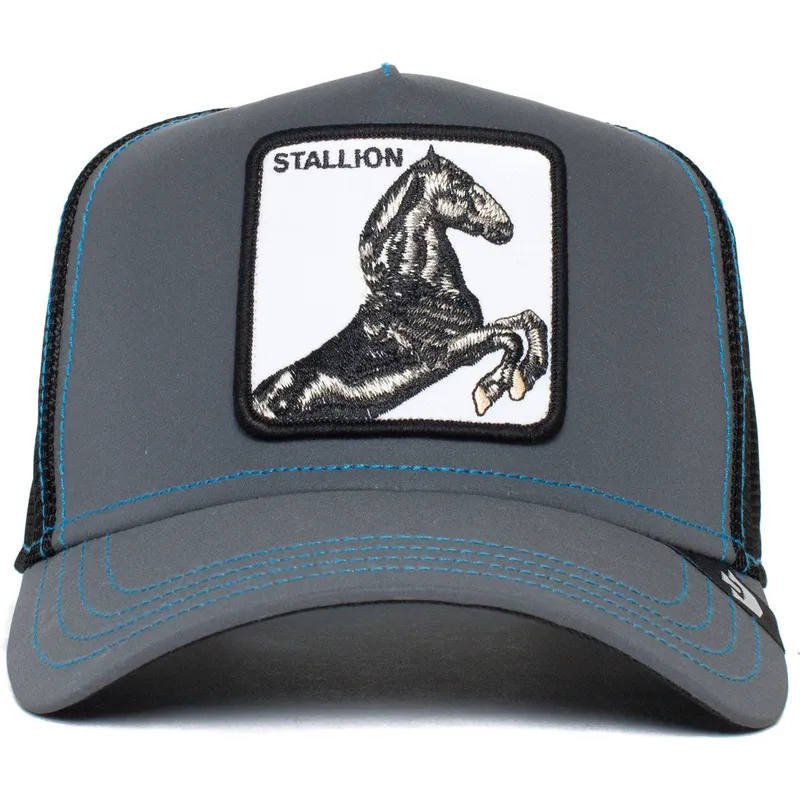 sort-trucker-kasket-hest-stallion-reflective-the-farm-fra-goorin-bros