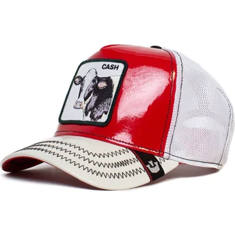 goorin-bros-the-farm-rod-og-hvid-trucker-kasket-med-ko-cash-golden-calf-patentlaeder