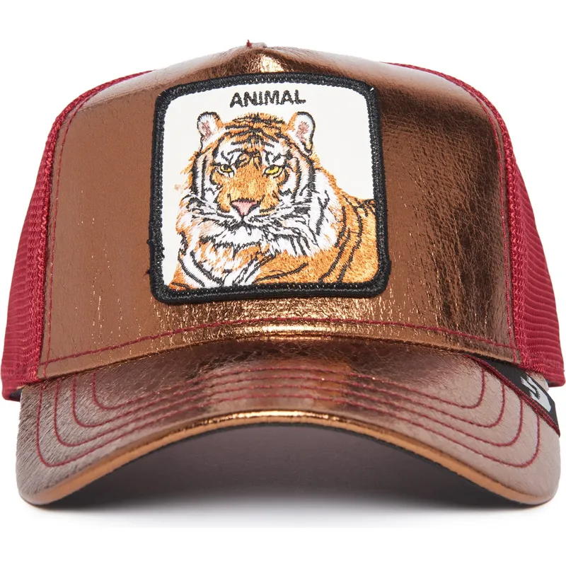 trucker-kasket-orange-og-rod-tiger-spotlight-metallic-the-farm-fra-goorin-bros