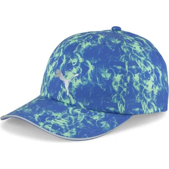Puma Curved Brim Running Cap III Blue Adjustable Cap