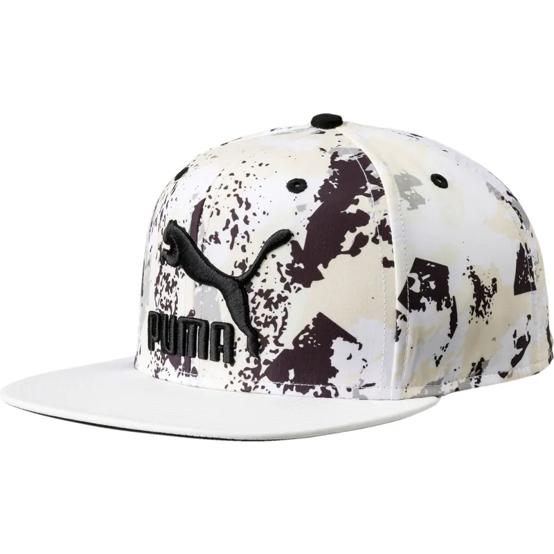 hvid-flatbrim-snapback-ls-colour-block-kasket-fra-puma