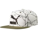 puma-ls-colour-block-hvid-og-gron-snapback-flad-kasket