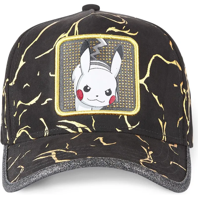 kasketter-buet-sort-justerbar-rem-pikachu-pokemon-af-capslab