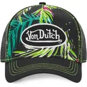 von-dutch-sort-og-gron-ahig-aop-trucker-kasket