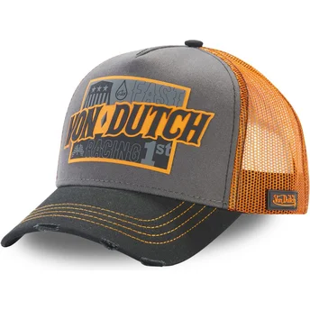 gra-og-orange-trucker-kasket-fast-racing-arac-gre-fra-von-dutch