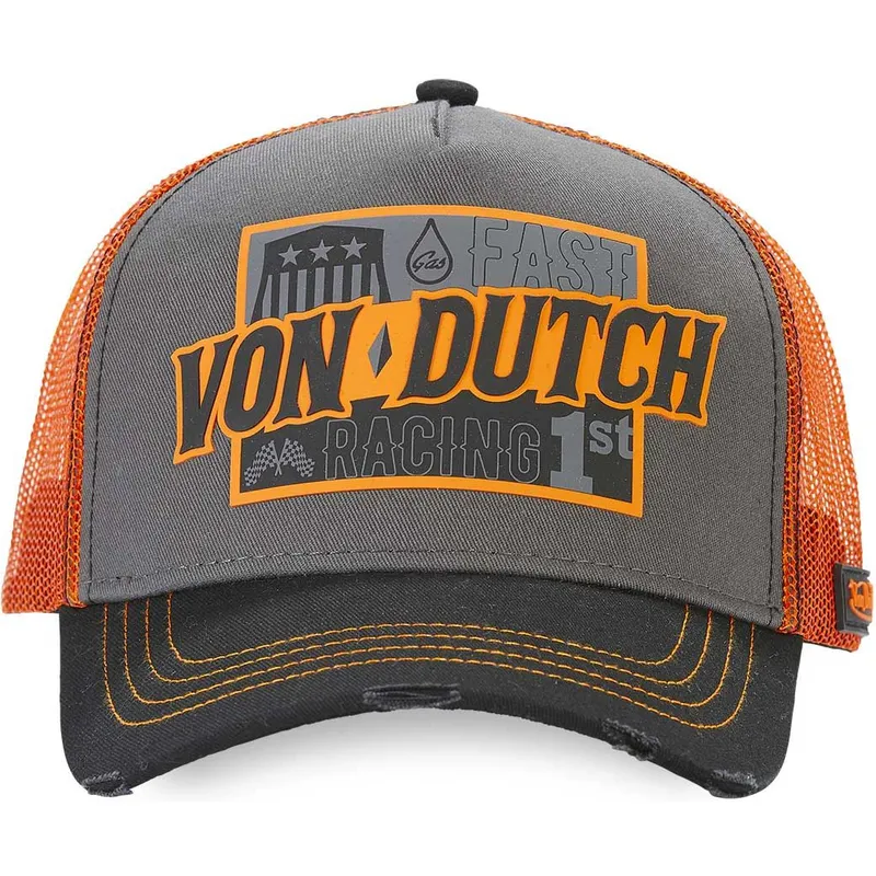 gra-og-orange-trucker-kasket-fast-racing-arac-gre-fra-von-dutch