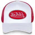 hvid-og-rod-trucker-kasket-bmwhred2-fra-von-dutch