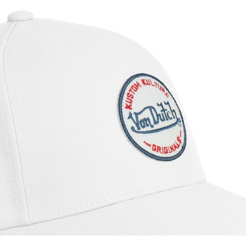 hvid-buet-snapback-kasket-kustom-kulture-col-whi1-fra-von-dutch