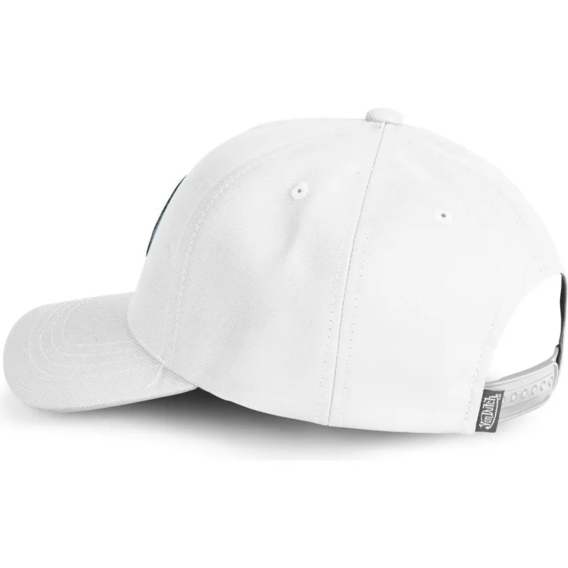 hvid-buet-snapback-kasket-kustom-kulture-col-whi1-fra-von-dutch