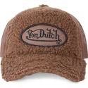 kasketter-buet-brun-snapback-fra-borreguillo-fur2-af-von-dutch