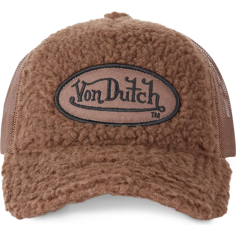 kasketter-buet-brun-snapback-fra-borreguillo-fur2-af-von-dutch