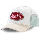 hvid-og-beige-buet-kasket-snapback-kys-fra-von-dutch