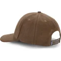 mork-brun-snapback-kasket-med-buet-skygge-suedine3-fra-von-dutch