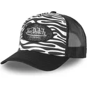 hvid-og-sort-trucker-kasket-zebr-wnr-fra-von-dutch