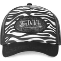 hvid-og-sort-trucker-kasket-zebr-wnr-fra-von-dutch