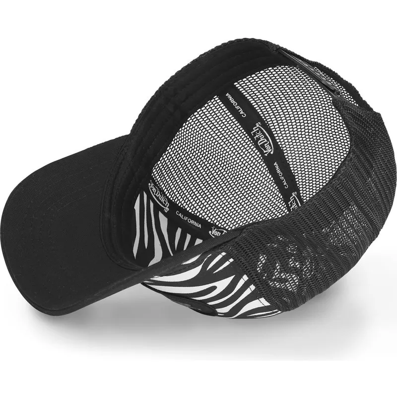 hvid-og-sort-trucker-kasket-zebr-wnr-fra-von-dutch