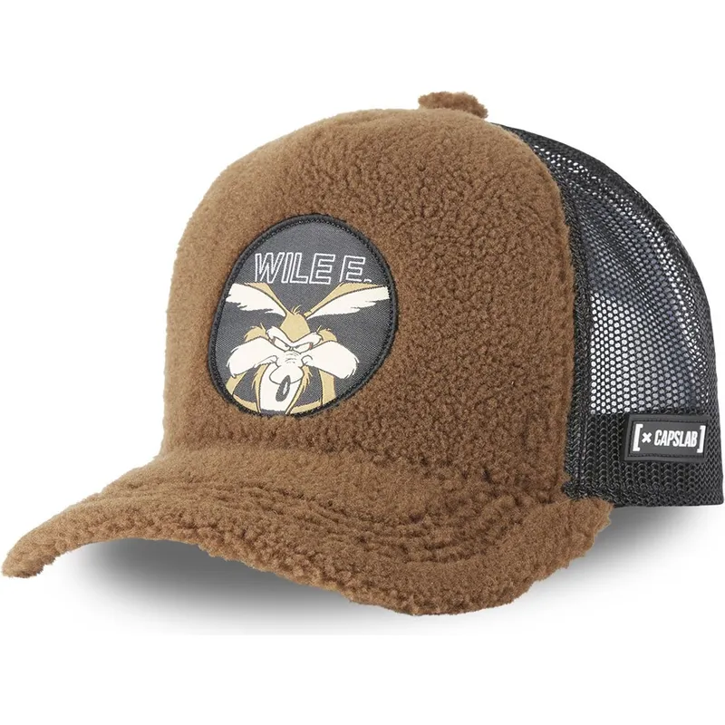 kasketter-buet-brun-snapback-coyote-looney-tunes-af-capslab kasketter-buet-brun-snapback-coyote-looney-tunes-af-capslab