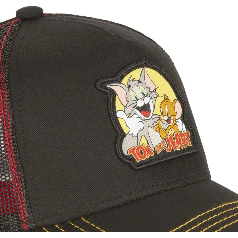 kasketter-buet-sort-snapback-tom-og-jerry-looney-tunes-af-capslab