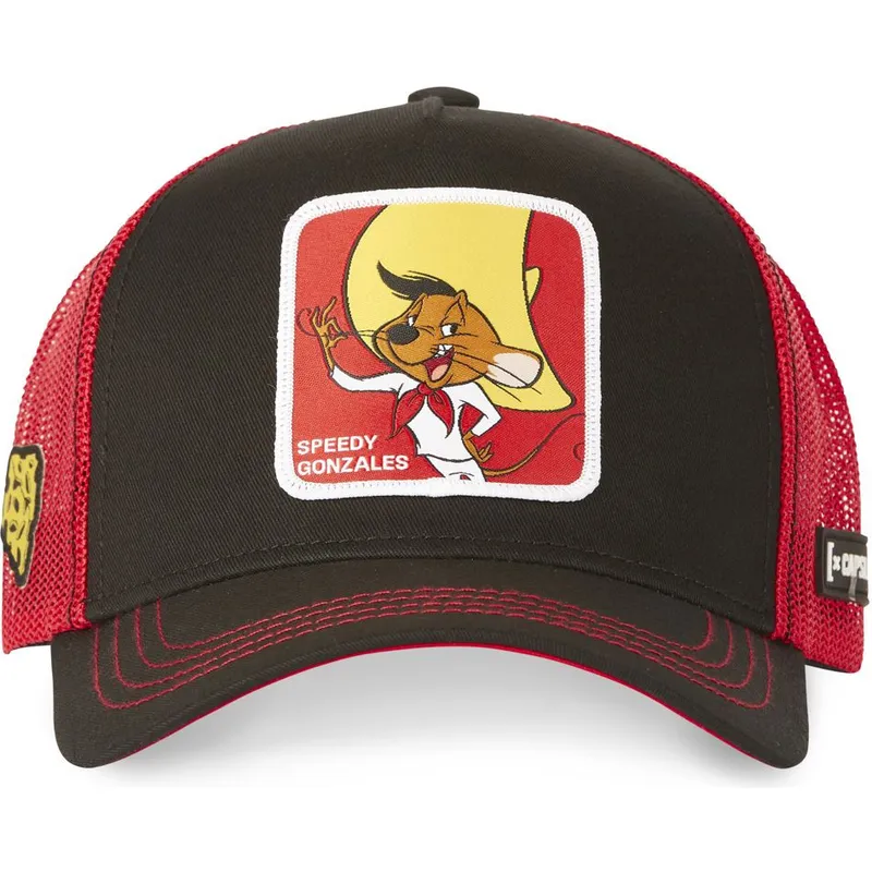 kasketter-buet-sort-snapback-speedy-gonzales-looney-tunes-af-capslab