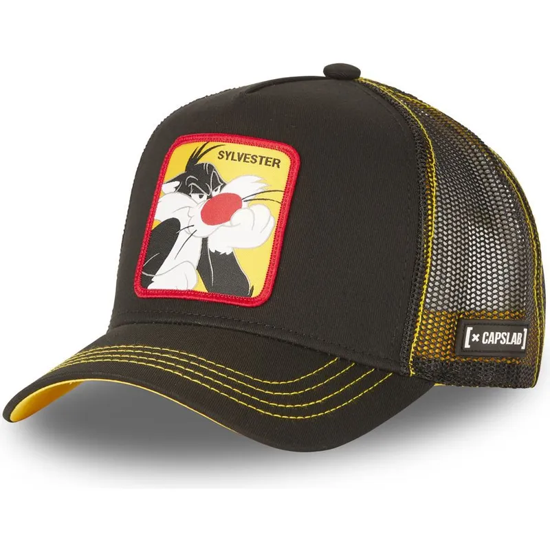 kasketter-buet-sort-snapback-silvestre-looney-tunes-af-capslab kasketter-buet-sort-snapback-silvestre-looney-tunes-af-capslab
