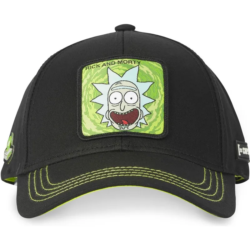 sort-justerbar-curved-cap-rick-sanchez-casb-ri2-rick-og-morty-fra-capslab