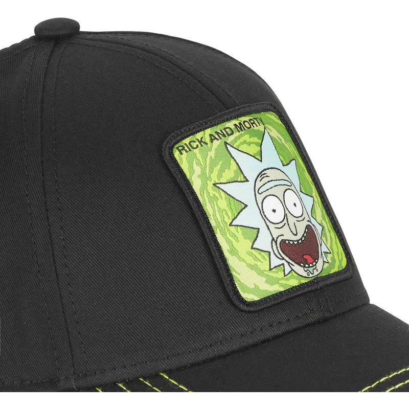 sort-justerbar-curved-cap-rick-sanchez-casb-ri2-rick-og-morty-fra-capslab