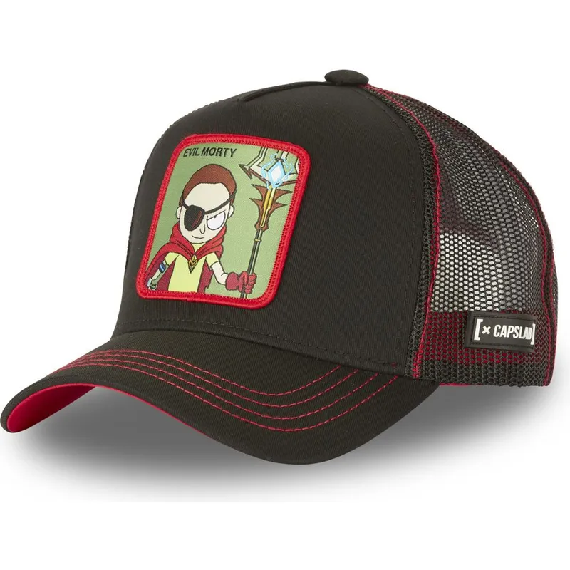 kasketter-buet-sort-snapback-morty-smith-rick-og-morty-af-capslab
