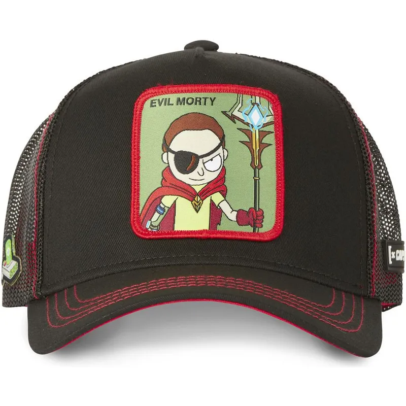 kasketter-buet-sort-snapback-morty-smith-rick-og-morty-af-capslab