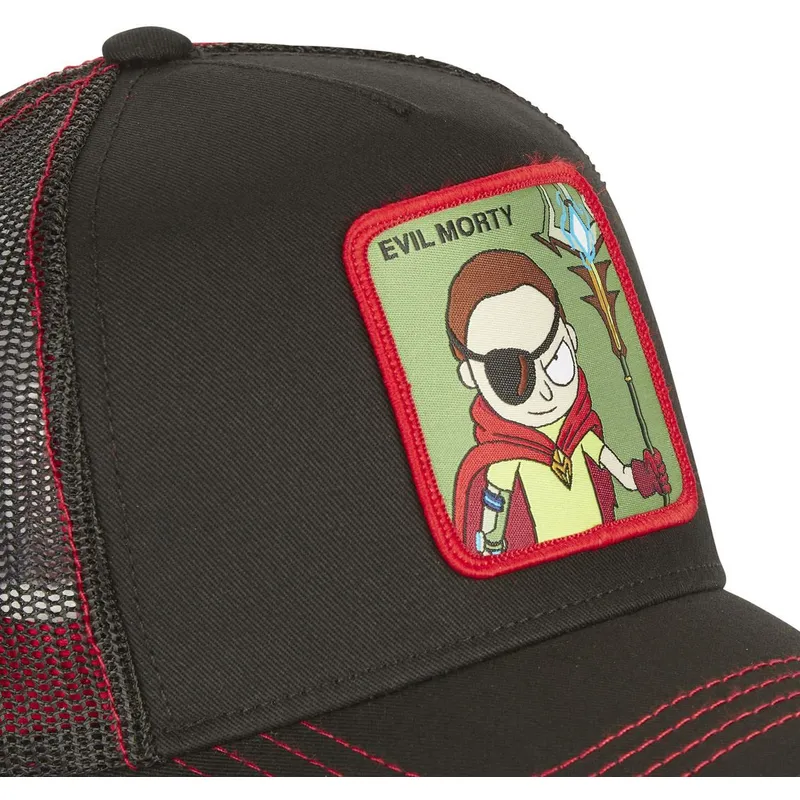 kasketter-buet-sort-snapback-morty-smith-rick-og-morty-af-capslab