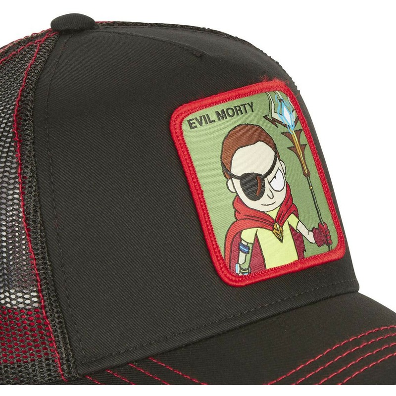 capslab-evil-morty-smith-ev1-rick-and-morty-black-trucker-hat