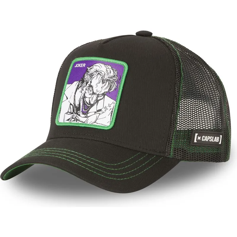kasketter-buet-sort-snapback-joker-dc-comics-af-capslab kasketter-buet-sort-snapback-joker-dc-comics-af-capslab