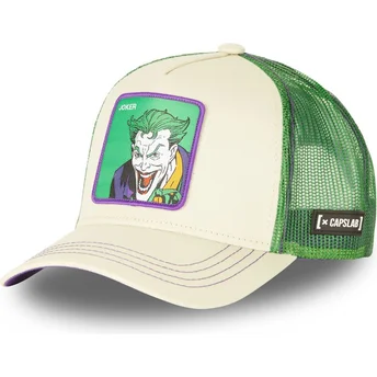capslab-joker-dc5-jok2-dc-comics-beige-og-gron-trucker-kasket