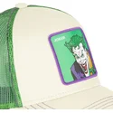 capslab-joker-dc5-jok2-dc-comics-beige-og-gron-trucker-kasket