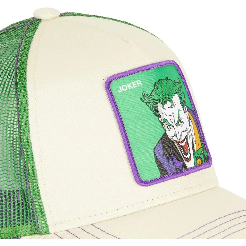 kasketter-buet-beige-snapback-joker-dc-comics-af-capslab