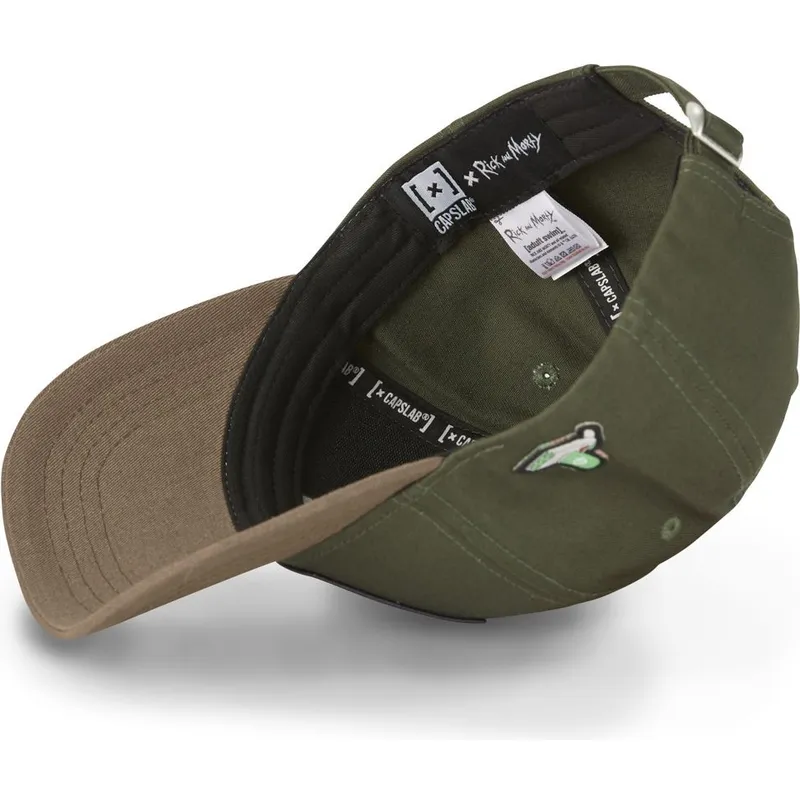 gron-og-brun-justerbar-buet-kasket-rick-sanchez-casb-ri1-rick-og-morty-fra-capslab