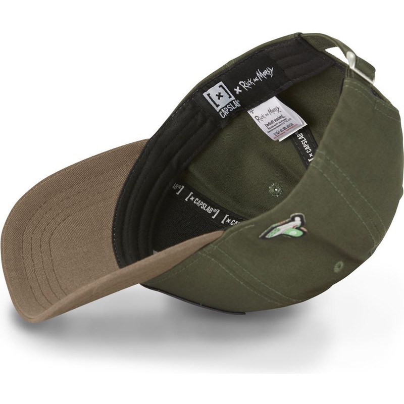 capslab-curved-brim-rick-sanchez-casb-ri1-rick-and-morty-green-and-brown-adjustable-cap