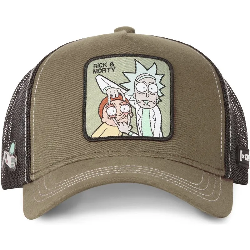 kasketter-buet-brun-snapback-rick-og-morty-rick-og-morty-af-capslab