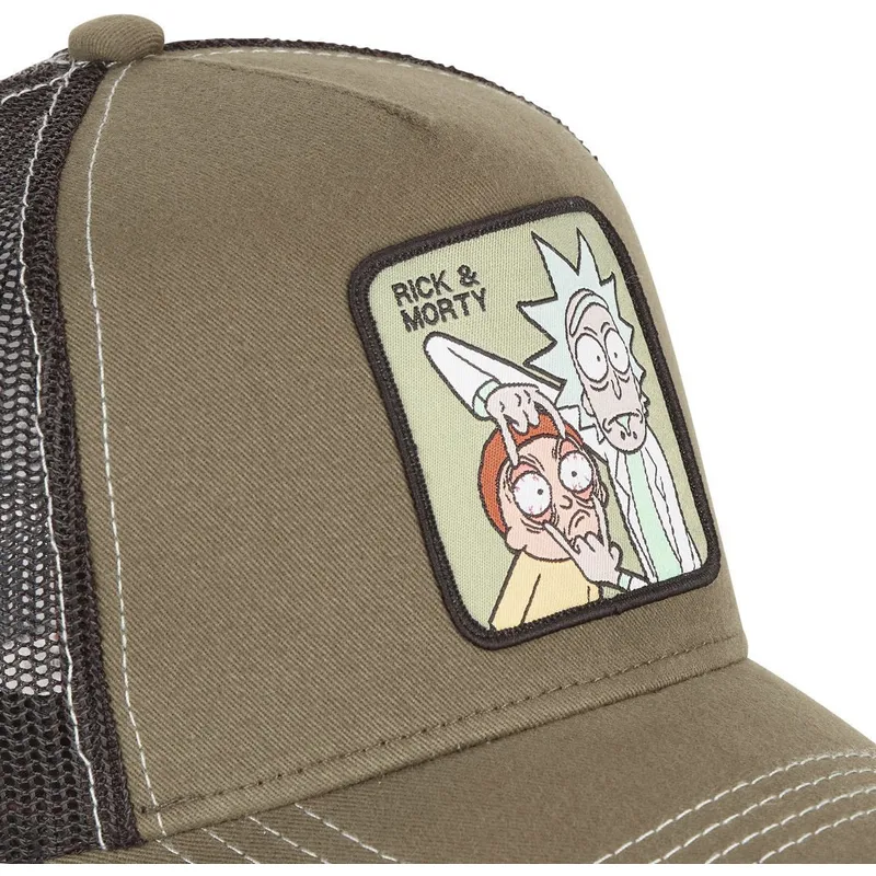 kasketter-buet-brun-snapback-rick-og-morty-rick-og-morty-af-capslab