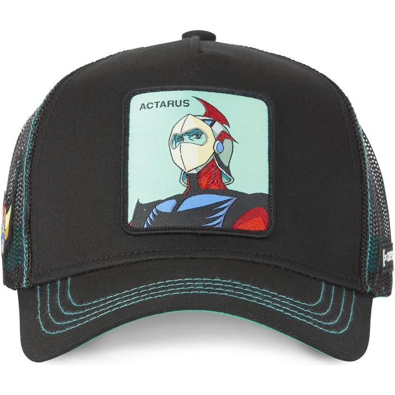 capslab-daisuke-duke-fleed-cas-act1-robot-grendizer-black-trucker-hat