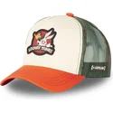 gorra-trucker-beige-gron-og-orange-bugs-bunny-og-daffy-duck-lo2-looney-tunes-fra-capslab