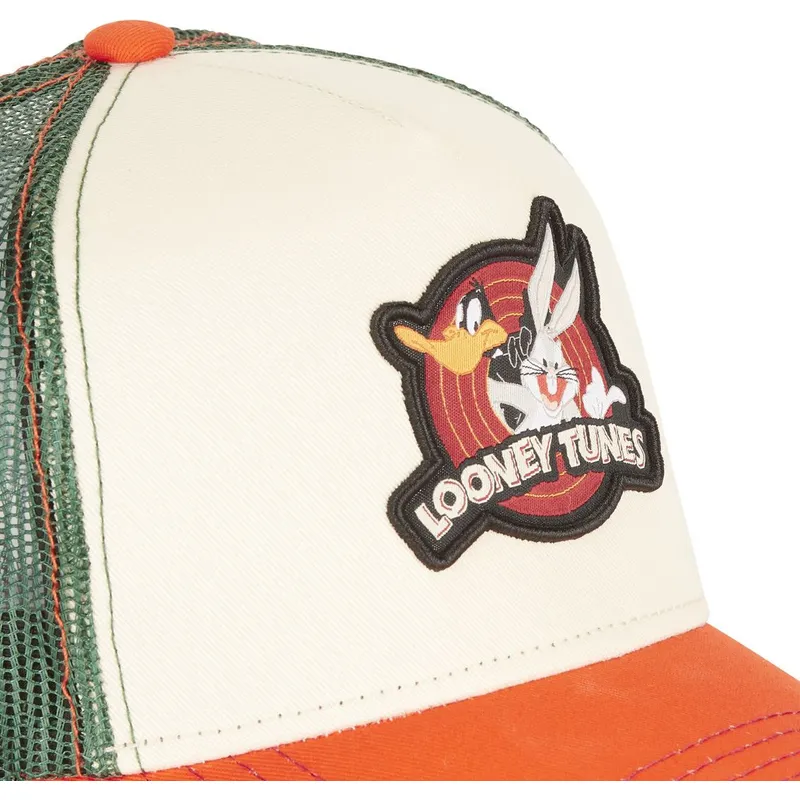 kasketter-buet-beige-snapback-bugs-bunny-og-anders-and-looney-tunes-af-capslab