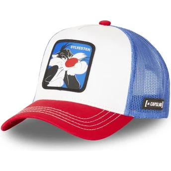 kasketter-buet-hvid-snapback-silvestre-looney-tunes-af-capslab