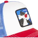 kasketter-buet-hvid-snapback-silvestre-looney-tunes-af-capslab