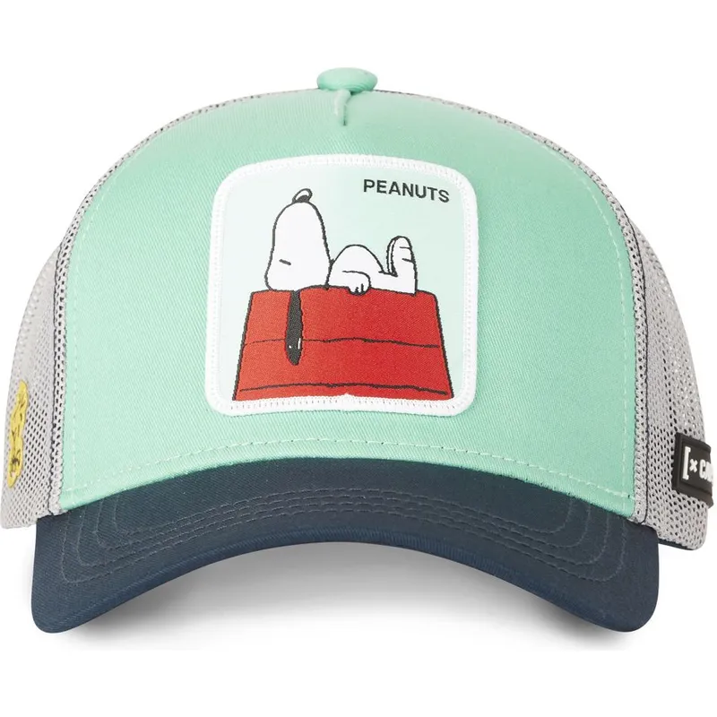 kasketter-buet-gron-snapback-snoopy-jordnodder-af-capslab